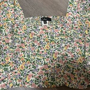 Lulus Floral Long Sleeve Top💐